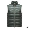 Green puffer vest for men