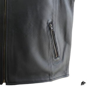 Men diamond stitched vest black