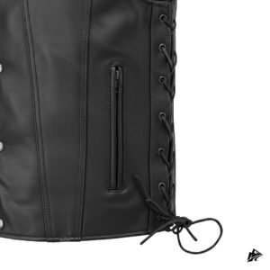 Mens black western vest