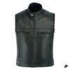 Padded Shoulder leather vest