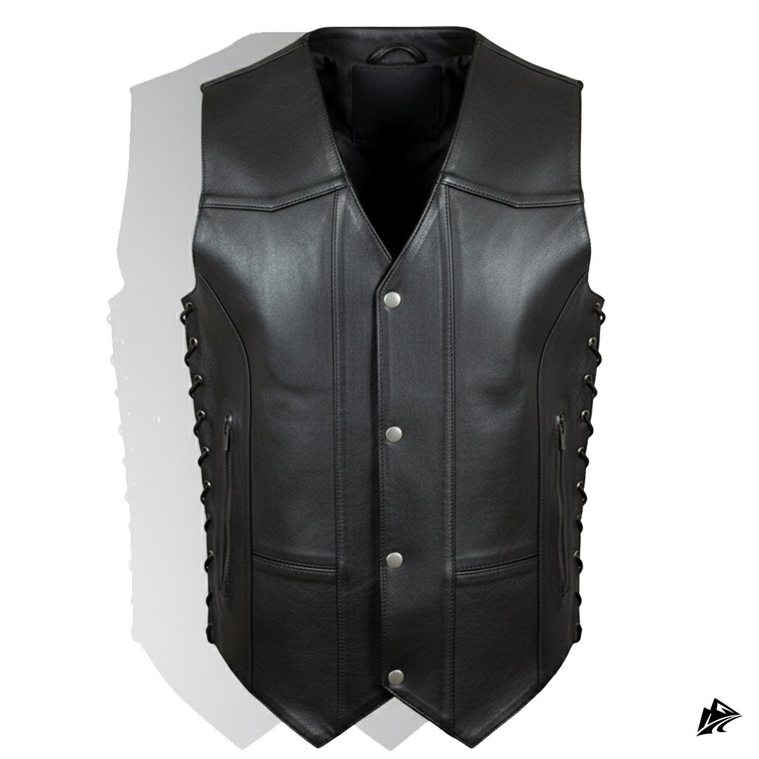 V‑Neck Leather Biker Vest V‑Neck Leather Biker Vest