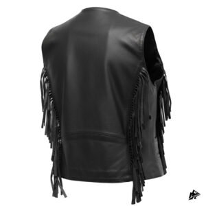 Women Black Western Vest