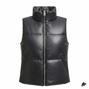black puffer vest for women