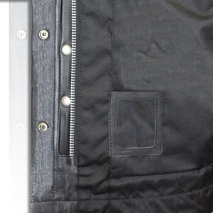 black stitched leather vest mens