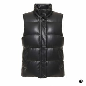 leather vest for women puffer quilted
