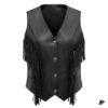western leather vest for women