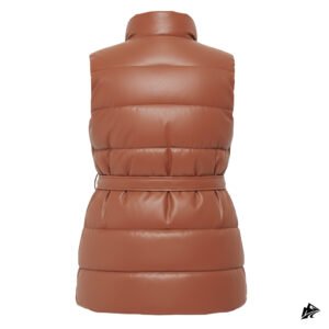 women long brown vest