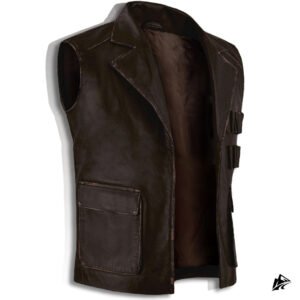 Cargo style chocolate brown vest