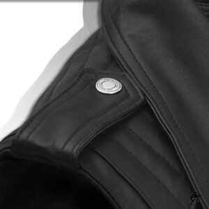 black cropped stylish vest
