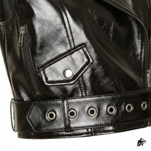 black cropped women vest