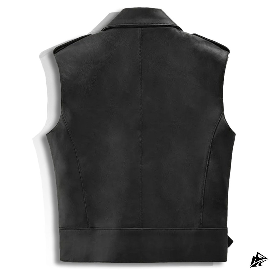 black leather vest cropped black leather vest cropped