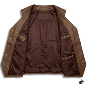 club vest brown for man
