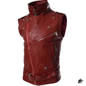 cropped vest for men black