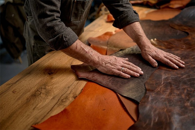 finalizing leather for vest