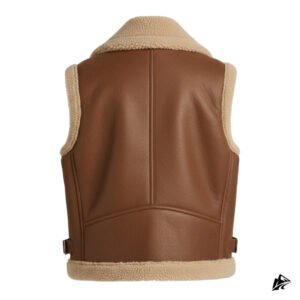 shearling cropped styles women vest