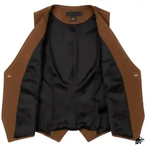 suede brown leather vest