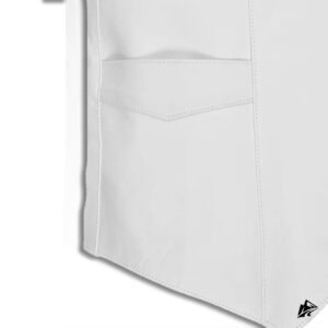 white leather club vest