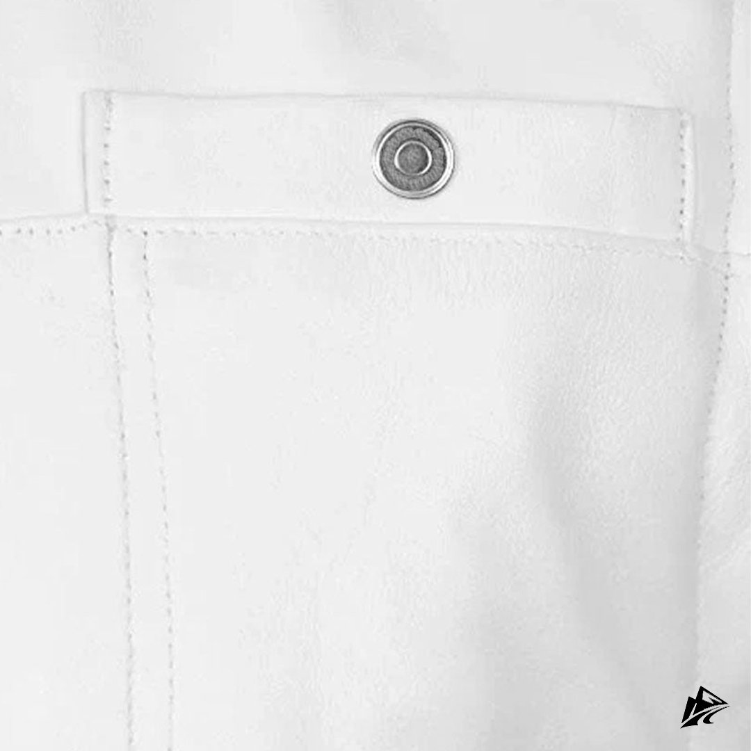 white leather vest white leather vest