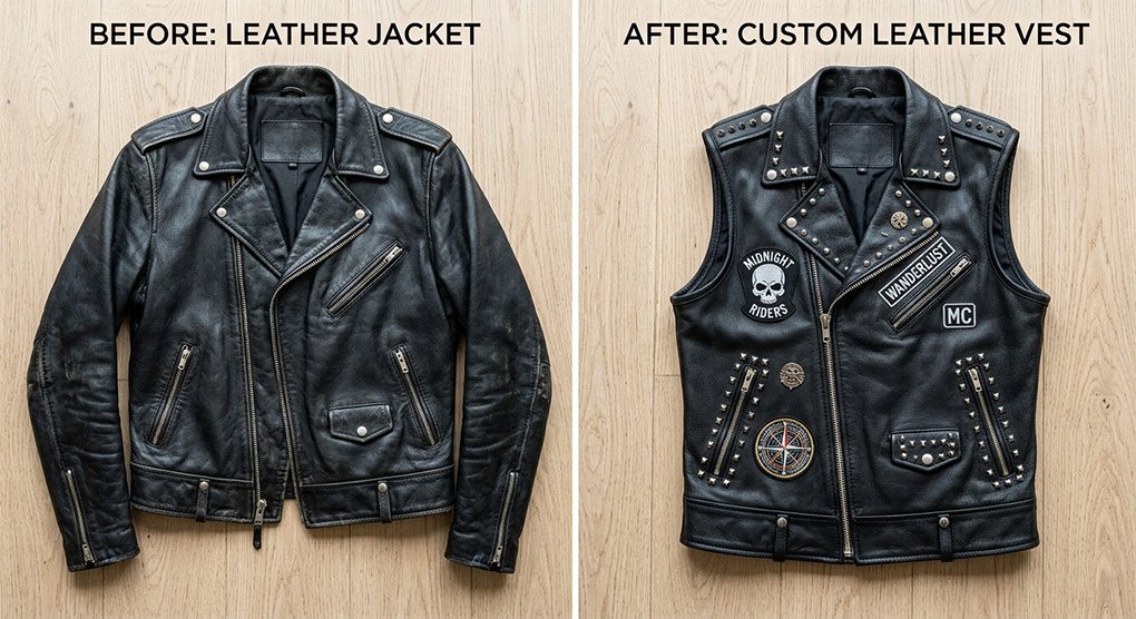 How to Turn a Leather Jacket into a Vest