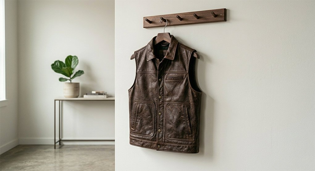 Leather Vest Drying