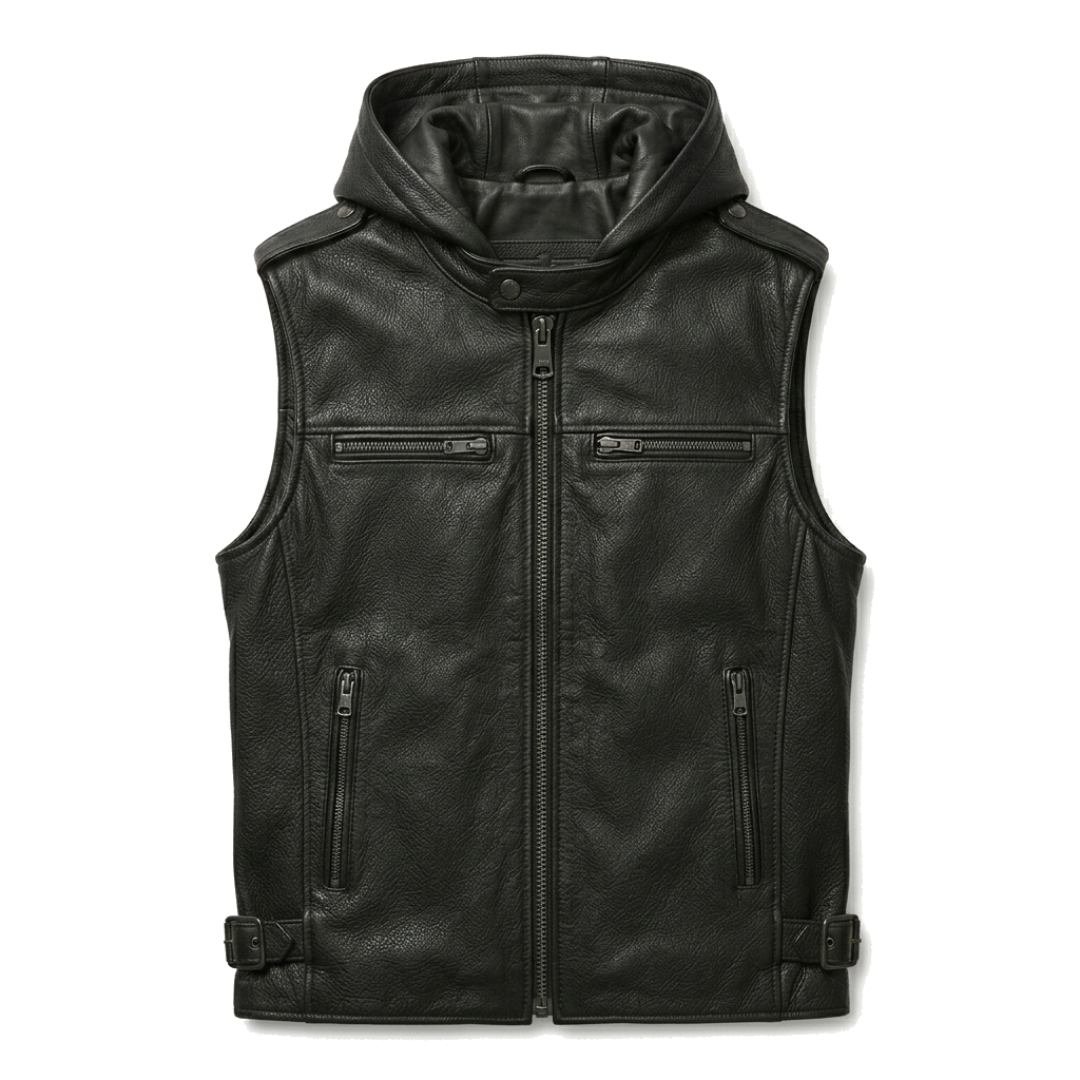 black vest with hoodie black vest with hoodie