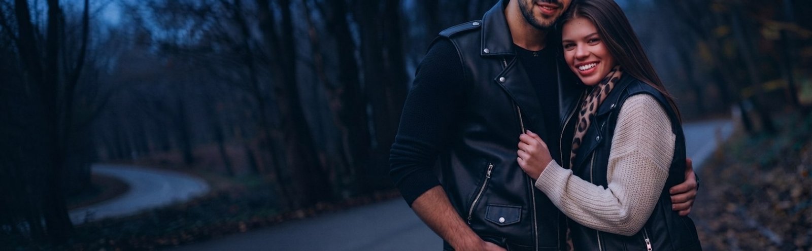 biker leather vest