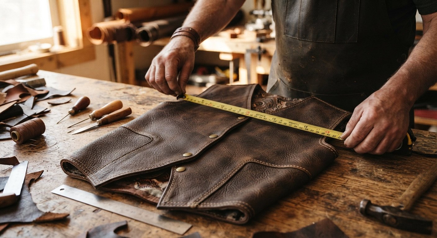 leather vest measurement
